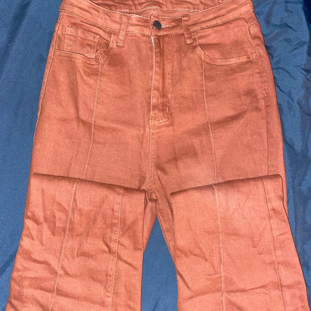 SHEIN reddish copper toned jeans
